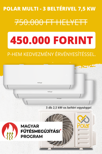 akciós Polar klíma 400.000 Ft