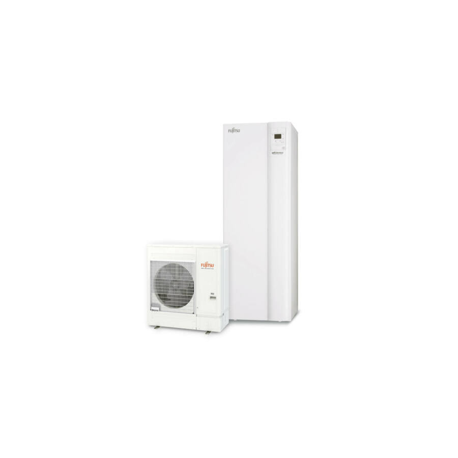 FUJITSU WATERSTAGE COMFORT LEVEGŐ-VÍZ HŐSZIVATTYÚ HMV TARTÁLLYAL 10 KW