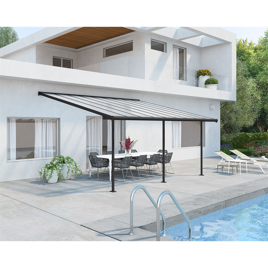 Palram Sierra 5400 alumínium pergola - 3x5,46 antracit Palram Sierra 5400 alumínium pergola - 3x5,46 antracit