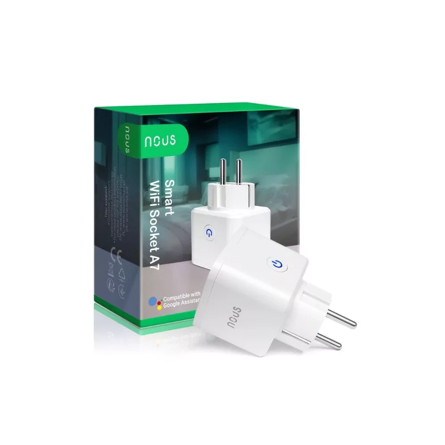 Nous A7 okos Tuya Wi-Fi-s konnektor (16A) Nous A7 okos Tuya Wi-Fi-s konnektor (16A)