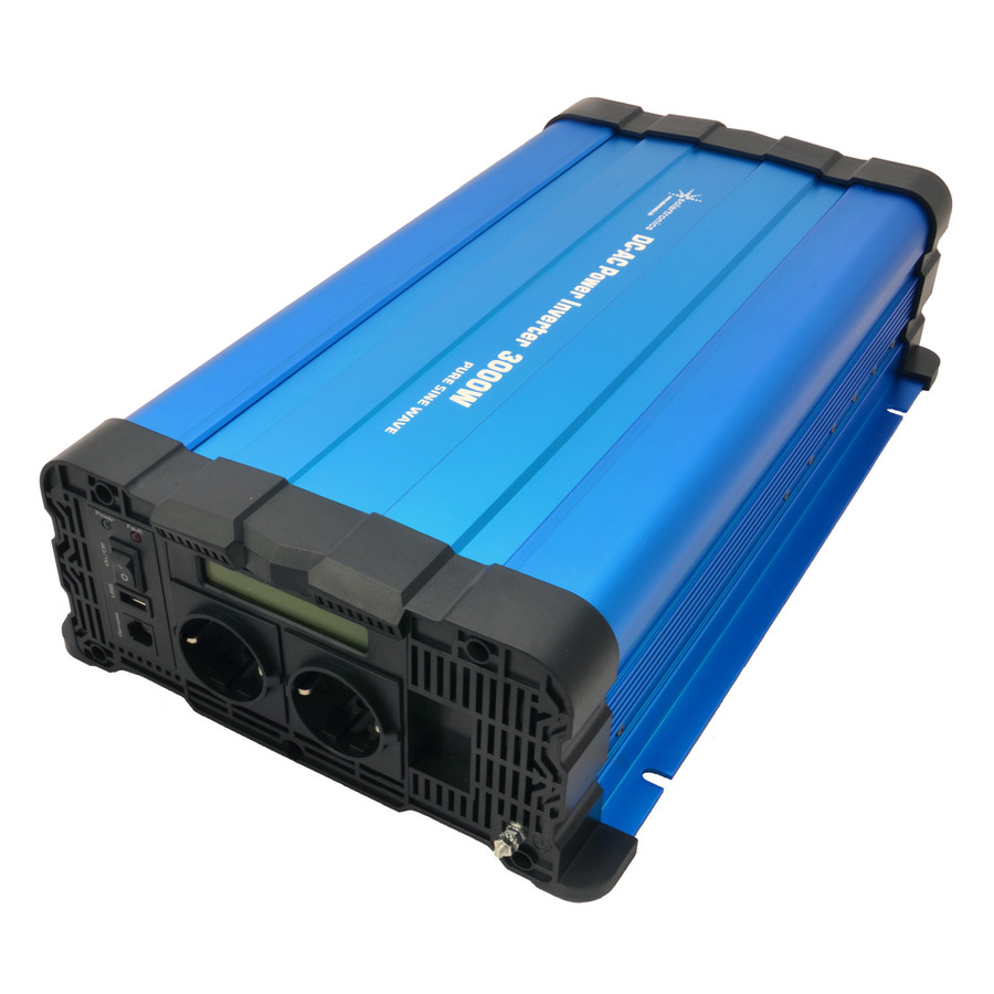 Tiszta szinuszú feszültség átalakító inverter 12v - 3000/6000W kijelzővel Tiszta szinuszú feszültség átalakító inverter 12v - 3000/6000W kijelzővel