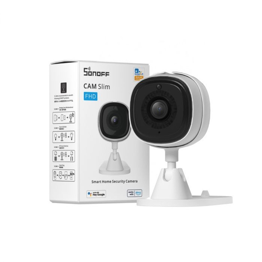 Sonoff Cam Slim WiFi-s okos biztonsági kamera, FullHD (1920x1080px) Sonoff Cam Slim WiFi-s okos biztonsági kamera, FullHD (1920x1080px)