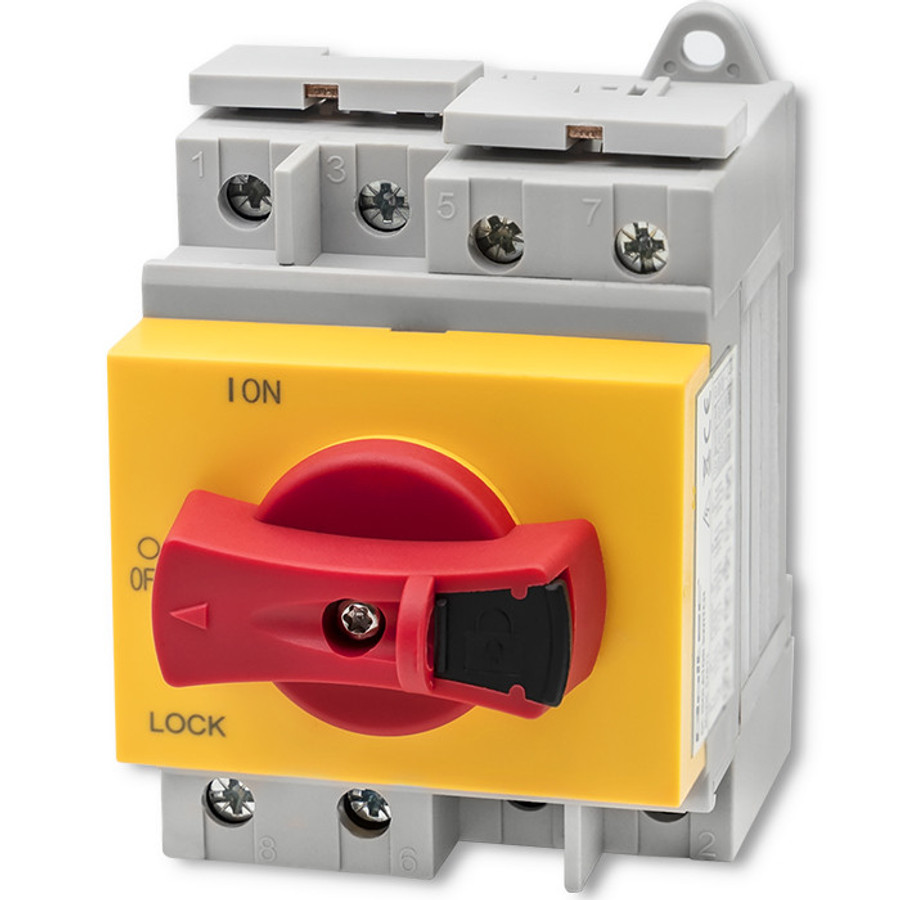 Qoltec DC leválasztó kapcsoló 1200V 32A 8kV - 4pólus Qoltec DC leválasztó kapcsoló 1200V 32A 8kV - 4pólus