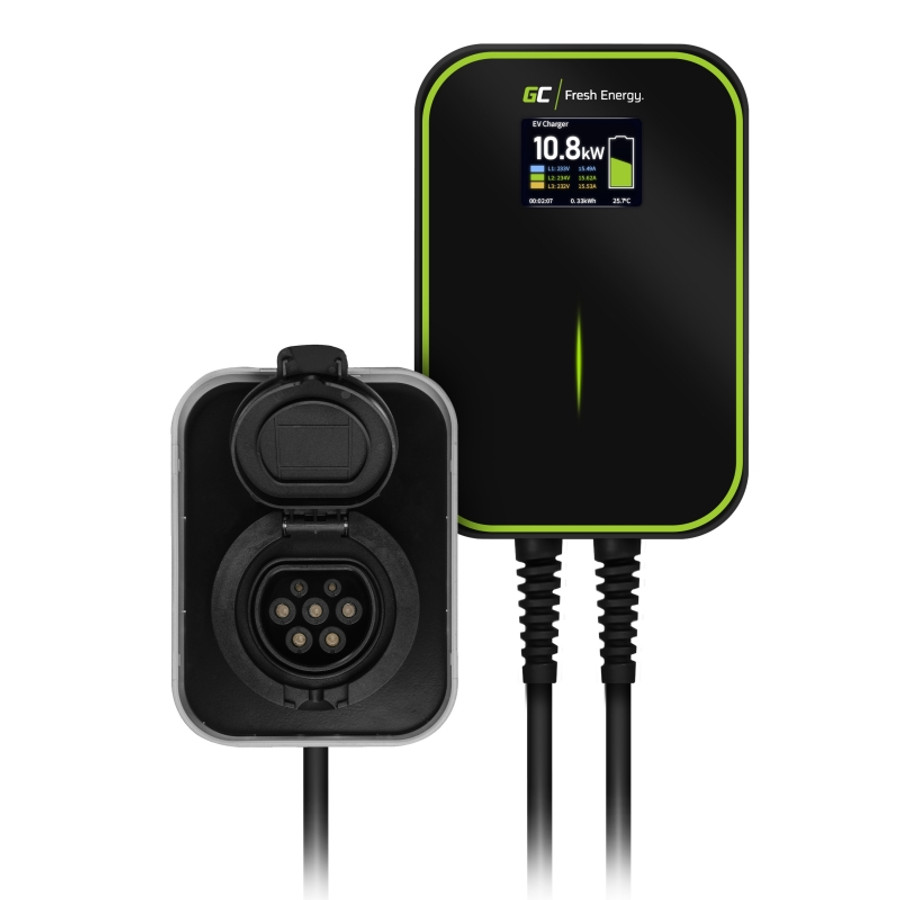 Elektromos autók és plug-in hibridek töltésére 22kW-os fali töltő wallbox
