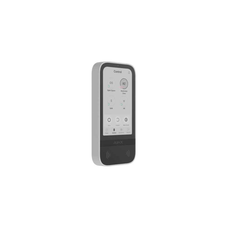AJAX Keypad TouchScreen WH - Vezeték nélküli kezelő érintőképernyővel - Fehér AJAX Keypad TouchScreen WH - Vezeték nélküli kezelő érintőképernyővel - Fehér