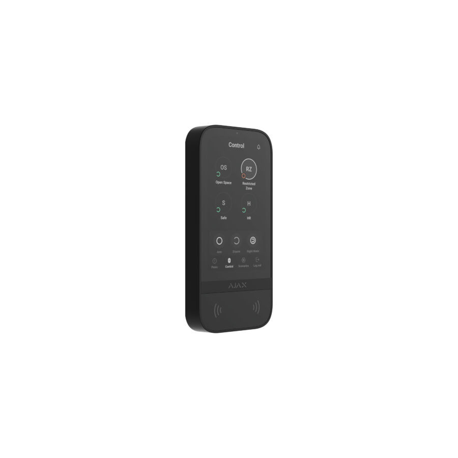 AJAX Keypad TouchScreen BL - Vezeték nélküli kezelő érintőképernyővel - Fekete AJAX Keypad TouchScreen BL - Vezeték nélküli kezelő érintőképernyővel - Fekete